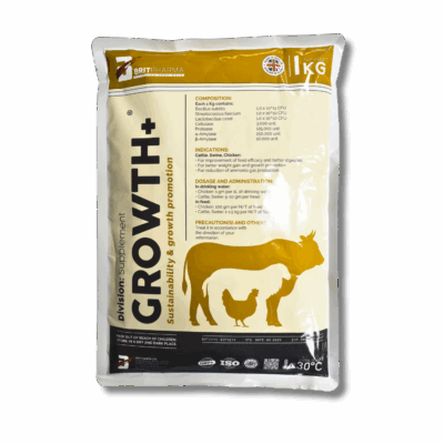 Growth+| probiotic feed supplement for livestock and poultry